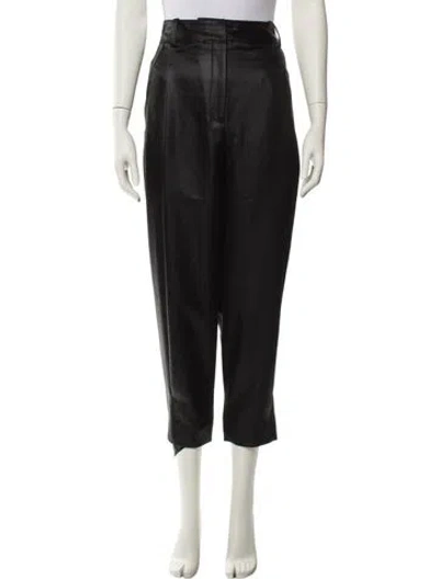 Pre-owned Tibi Straight Leg Pants In Black