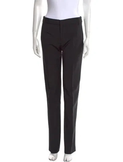 Pre-owned Tibi Straight Leg Pants In Black