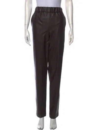 Pre-owned Tibi Straight Leg Pants In Black
