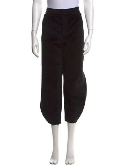 Pre-owned Tibi Straight Leg Pants In Black