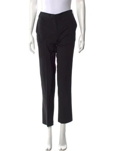 Pre-owned Tibi Straight Leg Pants In Black