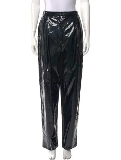Pre-owned Tibi Straight Leg Pants In Black