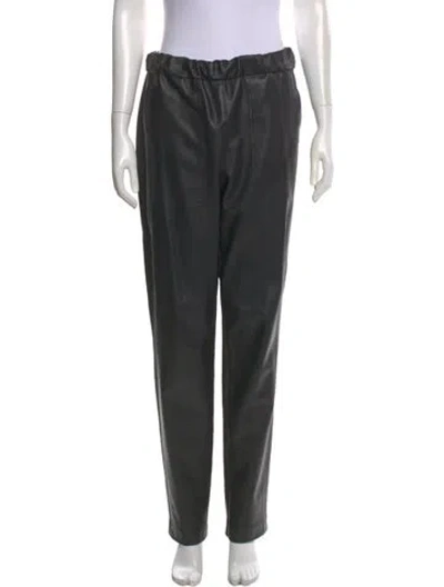 Pre-owned Tibi Straight Leg Pants In Black