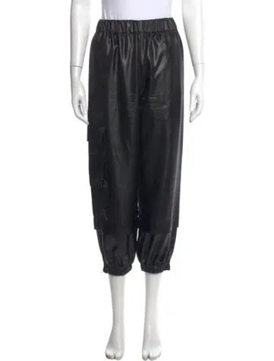 Pre-owned Tibi Straight Leg Pants In Black