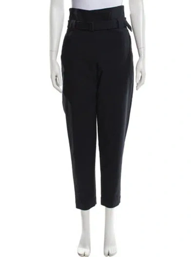Pre-owned Tibi Straight Leg Pants In Black