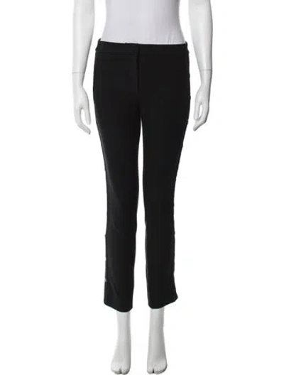 Pre-owned Tibi Straight Leg Pants In Black