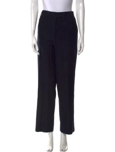 Pre-owned Tibi Straight Leg Pants In Black