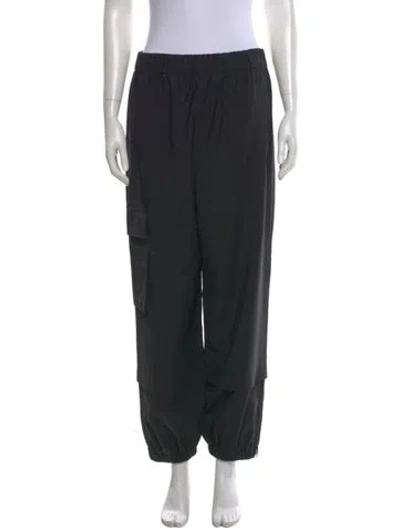 Pre-owned Tibi Straight Leg Pants In Black