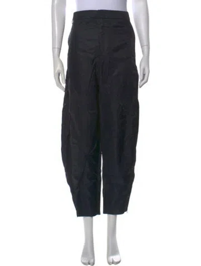 Pre-owned Tibi Straight Leg Pants In Black