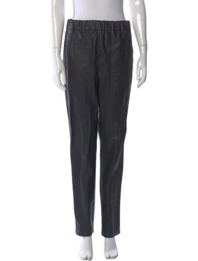 Pre-owned Tibi Straight Leg Pants In Black
