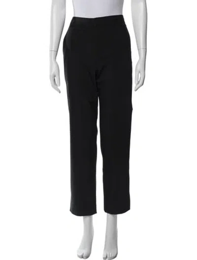 Pre-owned Tibi Straight Leg Pants In Black