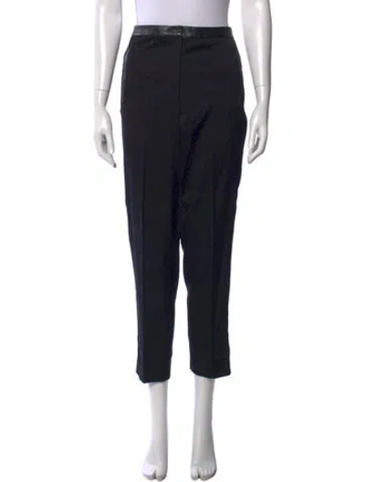 Pre-owned Tibi Straight Leg Pants In Black