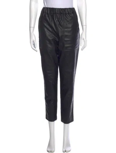 Pre-owned Tibi Straight Leg Pants In Black