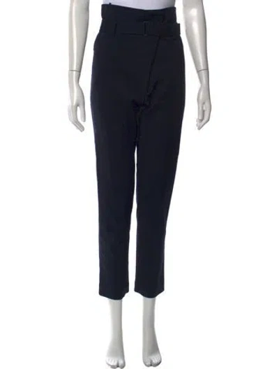 Pre-owned Tibi Straight Leg Pants In Black