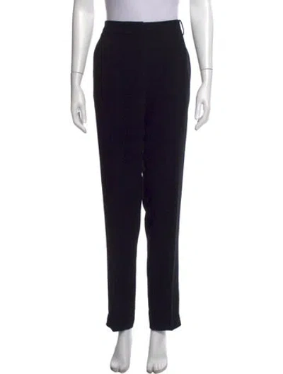 Pre-owned Tibi Straight Leg Pants In Black