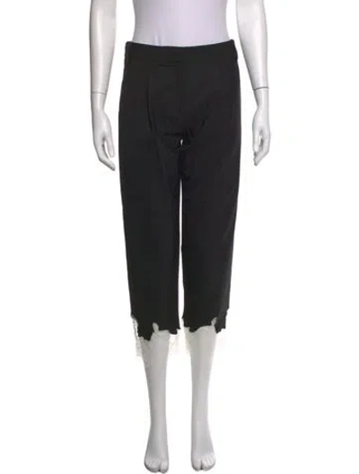 Pre-owned Tibi Straight Leg Pants In Black