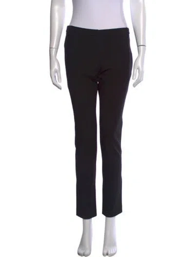 Pre-owned Tibi Straight Leg Pants In Black