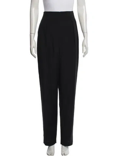 Pre-owned Tibi Straight Leg Pants In Black