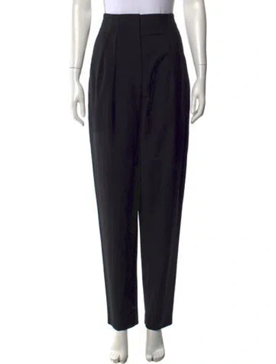 Pre-owned Tibi Straight Leg Pants In Black