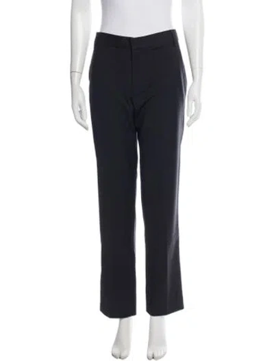 Pre-owned Tibi Straight Leg Pants In Black