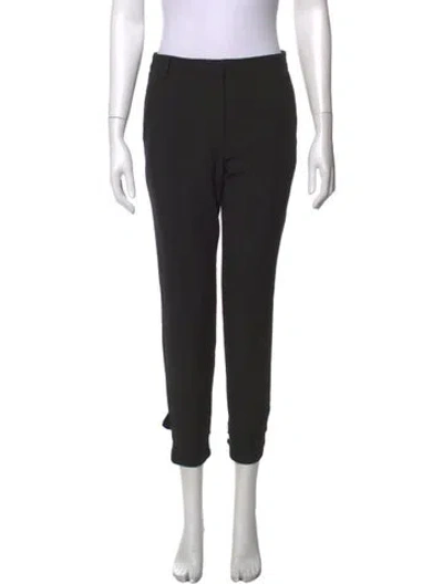 Pre-owned Tibi Straight Leg Pants In Black