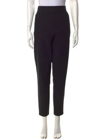 Pre-owned Tibi Straight Leg Pants In Black