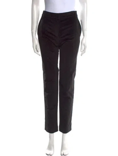 Pre-owned Tibi Straight Leg Pants In Black