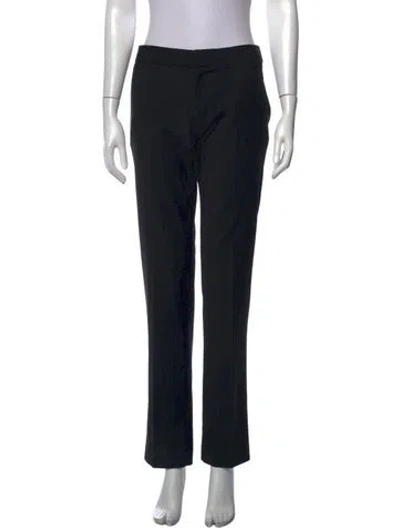 Pre-owned Tibi Straight Leg Pants In Black