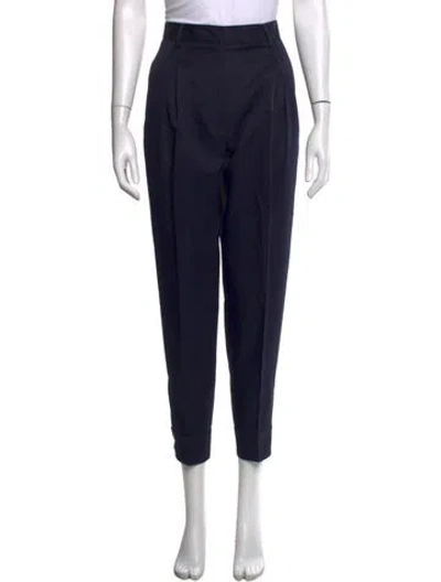 Pre-owned Tibi Straight Leg Pants In Black