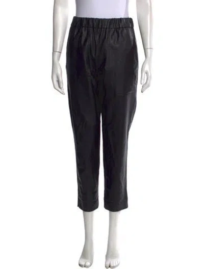 Pre-owned Tibi Straight Leg Pants In Black