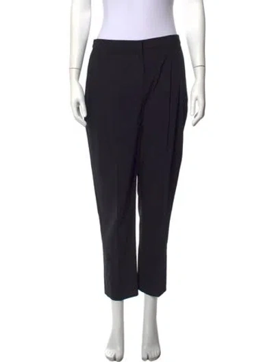 Pre-owned Tibi Straight Leg Pants In Black