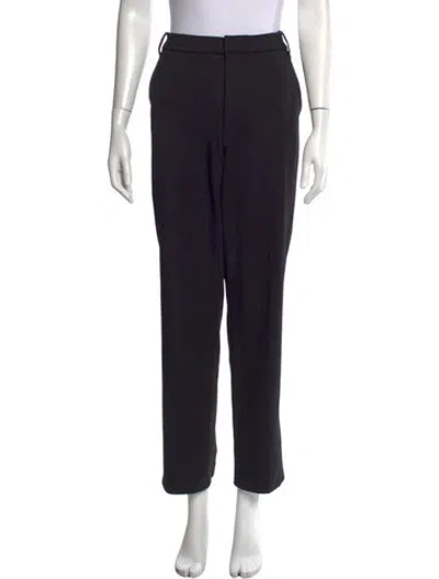 Pre-owned Tibi Straight Leg Pants In Black