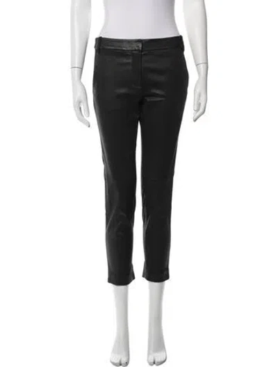 Pre-owned Tibi Straight Leg Pants In Black