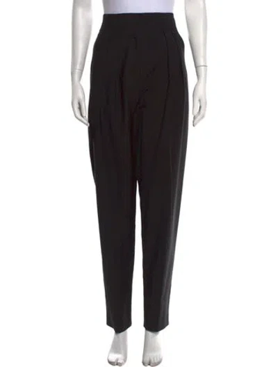 Pre-owned Tibi Straight Leg Pants In Black