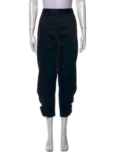 Pre-owned Tibi Straight Leg Pants In Black