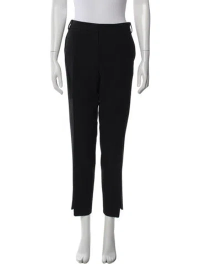 Pre-owned Tibi Straight Leg Pants In Black