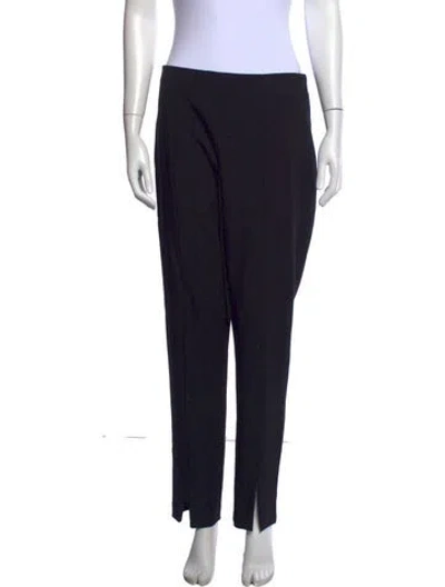 Pre-owned Tibi Straight Leg Pants In Black