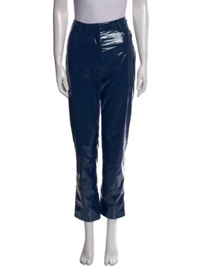 Pre-owned Tibi Straight Leg Pants In Blue