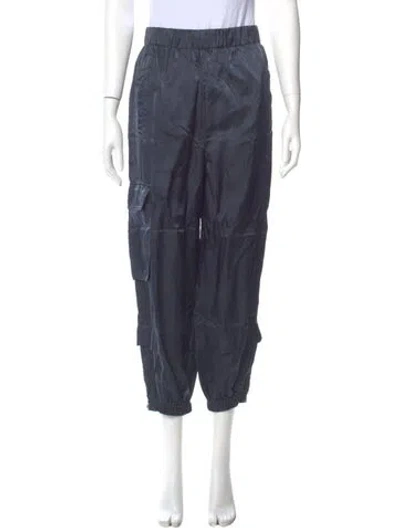 Pre-owned Tibi Straight Leg Pants In Blue