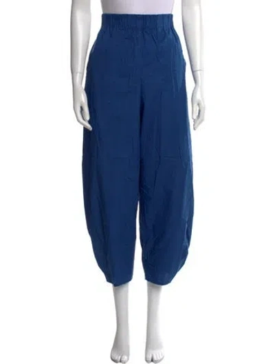 Pre-owned Tibi Straight Leg Pants In Blue