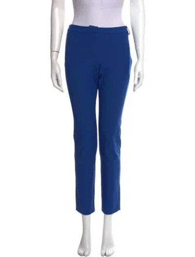 Pre-owned Tibi Straight Leg Pants In Blue