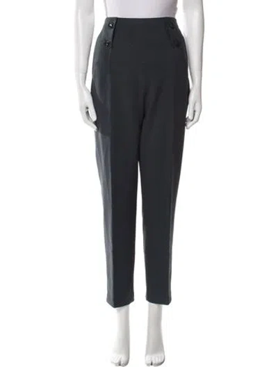 Pre-owned Tibi Straight Leg Pants In Blue