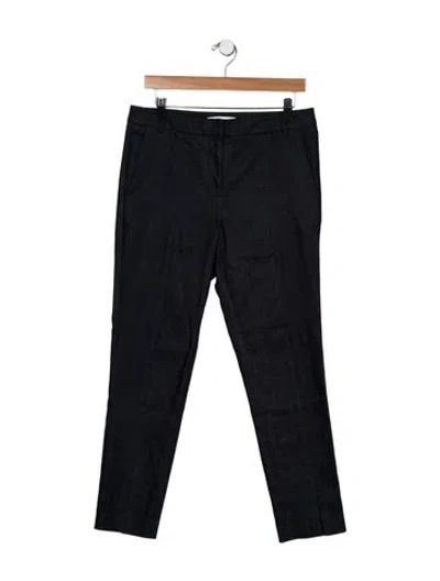 Pre-owned Tibi Straight Leg Pants In Blue