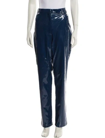 Pre-owned Tibi Straight Leg Pants In Blue