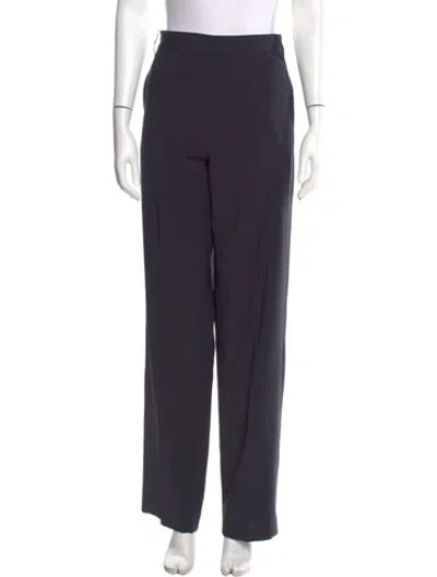 Pre-owned Tibi Straight Leg Pants In Blue