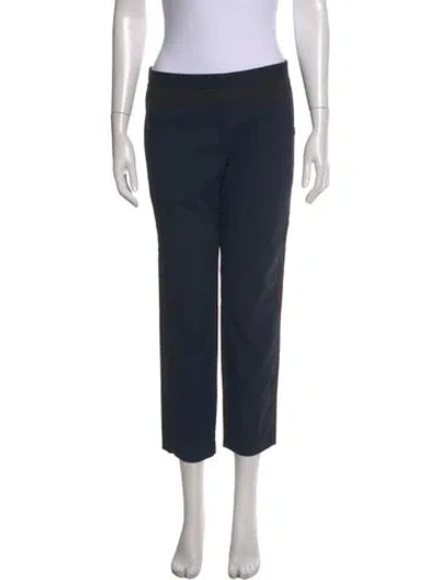 Pre-owned Tibi Straight Leg Pants In Blue