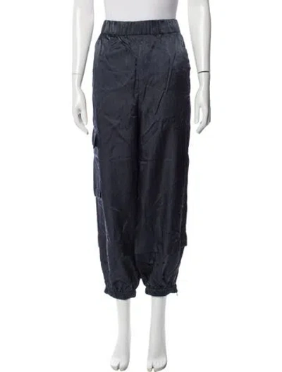 Pre-owned Tibi Straight Leg Pants In Blue