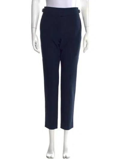 Pre-owned Tibi Straight Leg Pants In Blue