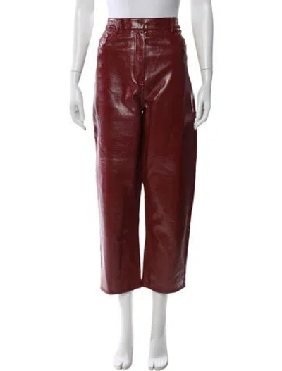 Pre-owned Tibi Straight Leg Pants In Brown