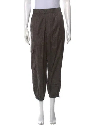 Pre-owned Tibi Straight Leg Pants In Brown